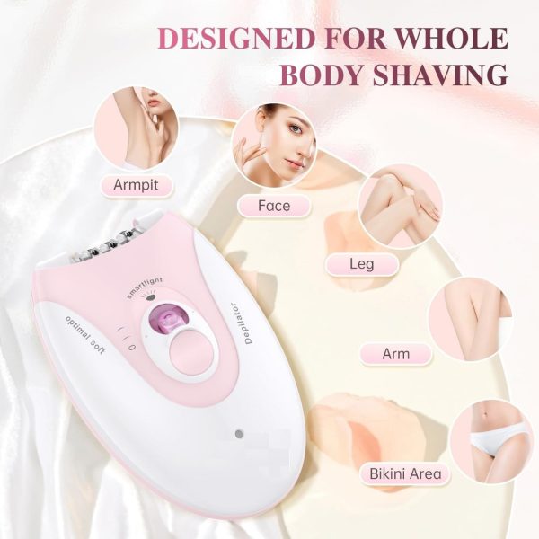 Daling DL-6032 Cordless Epilator – Painless Hair Removal for Women
